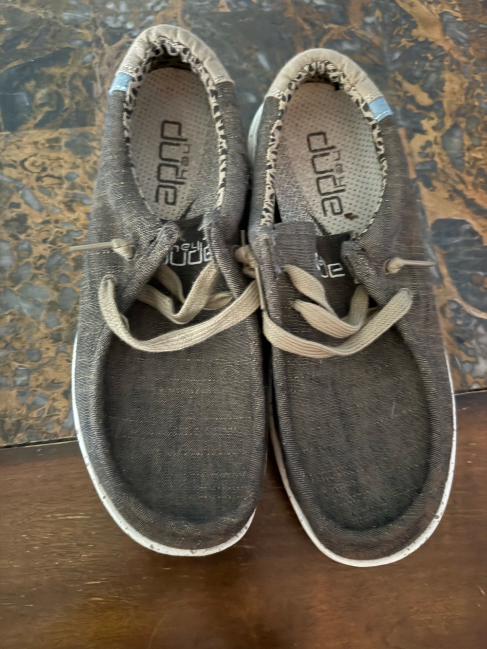 Hey Dude Men’s Slip-On Loafers in Charcoal Brown